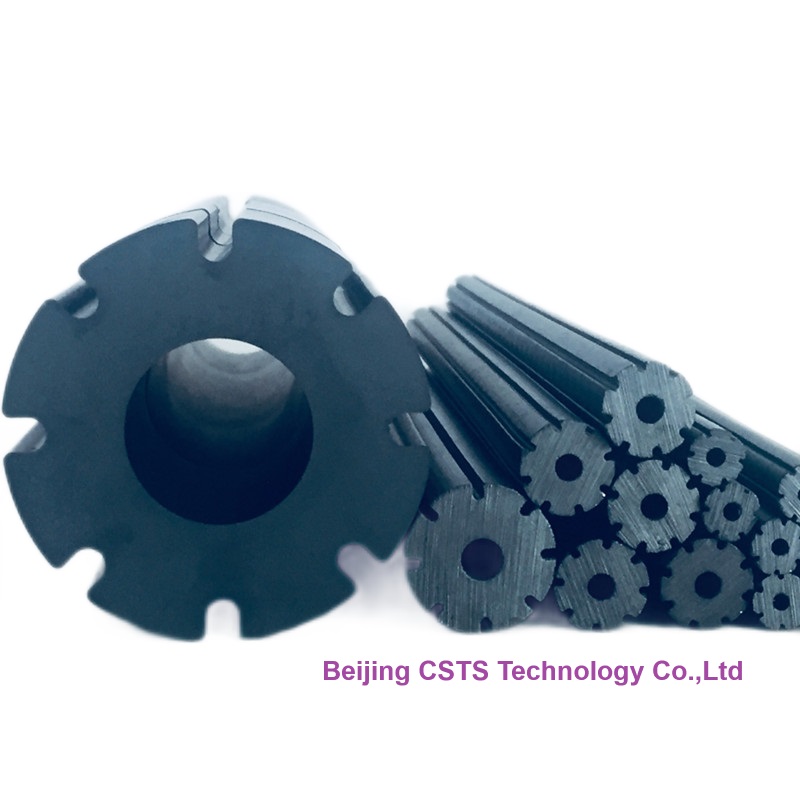 Hollow fluted magnetic impeder cores ferrite rods for tube welding of high frequency 